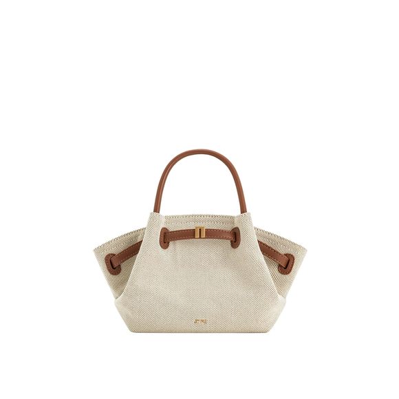 Hana Mini Tote Bag - Brown Canvas :') - Picture 1 of 6